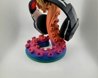 Headset Stand Unique Tentacle – 3D Printed Kraken Octopus Earphone Holder