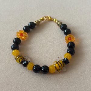 Bumble Bee Beaded Bracelet