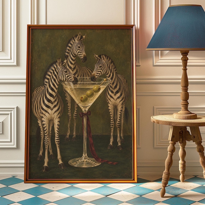 Green and Zebra Rug - Etsy UK
