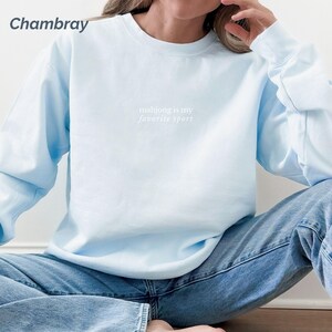 Embroidered Mahjong Sweatshirt, Comfort Colors Sweatshirt Mahjong Apparel Gift, Mahj Girls Game Night Accessories image 2
