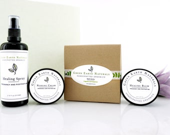 New Mama Organic Pregnancy or Postpartum Gift Set - The Perfect Baby Shower Gift