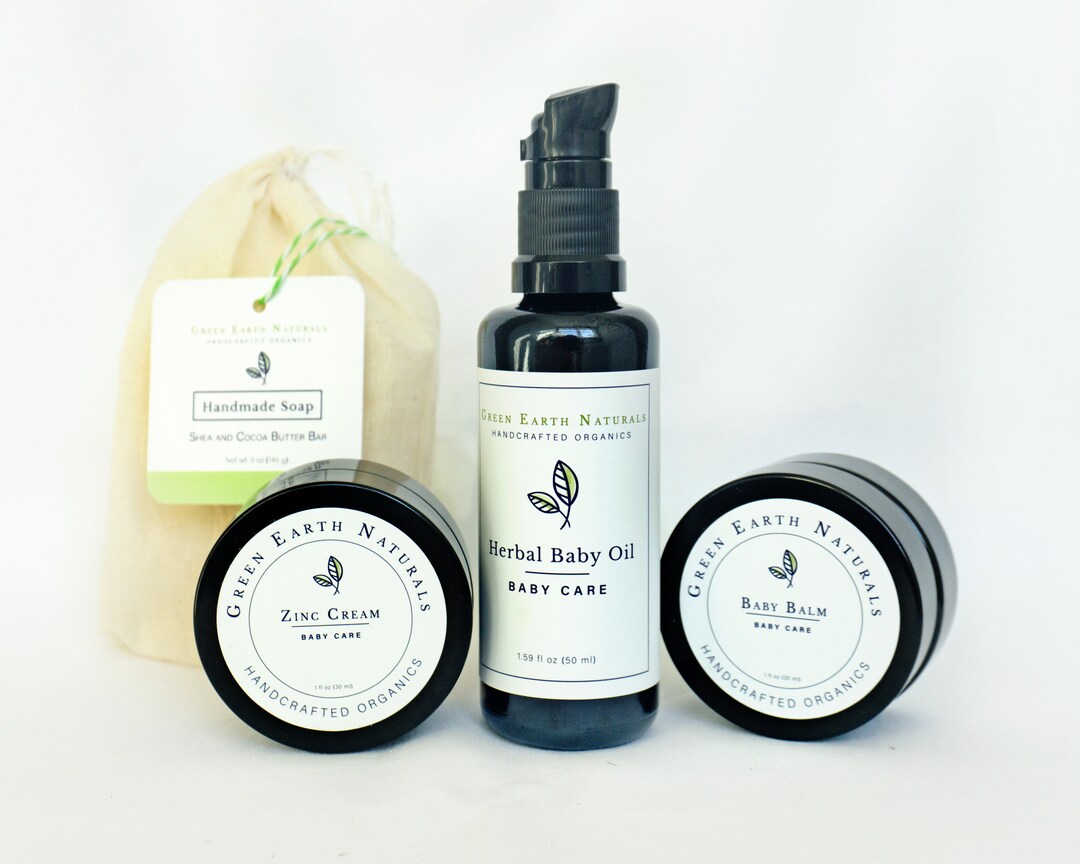 Baby Gift Set Organic Natural Skincare A Perfect Baby Shower or New Baby Gift Etsy