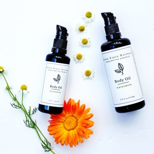 Calendula Organic Moisturizing Body Oil to Repair and Heal the Skin