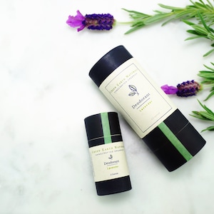 Lavender Natural Deodorant | Organically Handcrafted with all natural vegan ingredients | Plastic free and Zero Waste Container