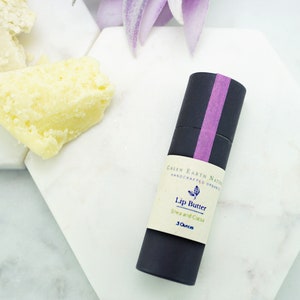 Manteca de labios orgánica de karité y cacao / Elaborada con aceites y mantecas orgánicas / Cero residuos / Vegana