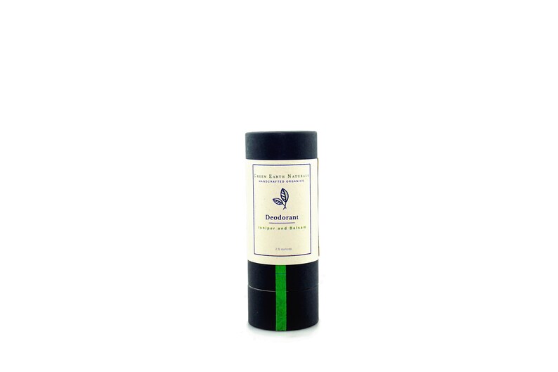 Juniper and Balsam Deodorant Organic and vegan ingredients Aluminum free and non-toxic Sustainably packaged and plastic free image 9