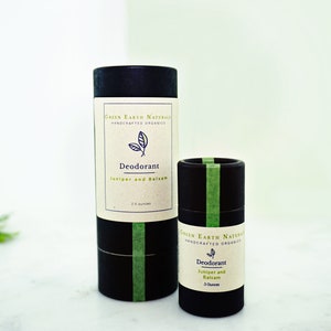 Juniper and Balsam Deodorant Organic and vegan ingredients Aluminum free and non-toxic Sustainably packaged and plastic free image 5