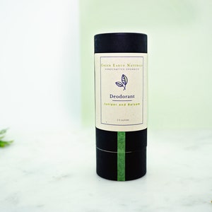 Juniper and Balsam Deodorant Organic and vegan ingredients Aluminum free and non-toxic Sustainably packaged and plastic free image 10