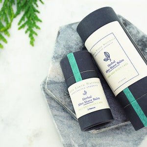 Herbal Aftershave Balm | Zero Waste | Made with organic oils and butters | Beeswax Free and Vegan