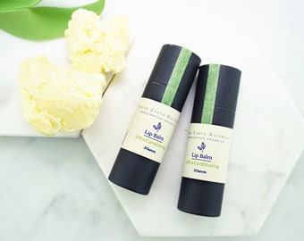 Bálsamo labial ultra acondicionador y antioxidante / Cero residuos / Elaborado con aceites y mantecas orgánicas / Sin cera de abejas y vegano