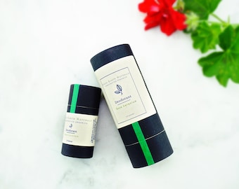 Rose Geranium Deodorant | Organic and vegan ingredients | Aluminum free and non-toxic | Sustainably packaged and plastic free