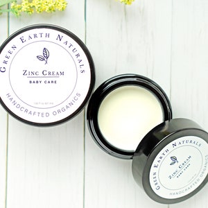 Organic Non-Nano Zinc Oxide Diaper Rash Cream | Calendula and Chamomile Soothing Herbal Rash Cream | Natural Skin Care For Your Baby