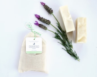 Organic handmade lavender soap | Palm oil free and Vegan | Zero waste with compostable packaging | Plastic Free