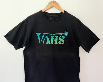 Vintage Vans Mens L Skeleton Thumbs Up T Shirt