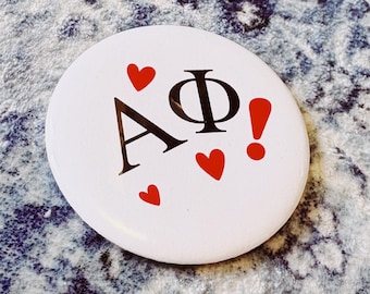 Sorority Hearts Button