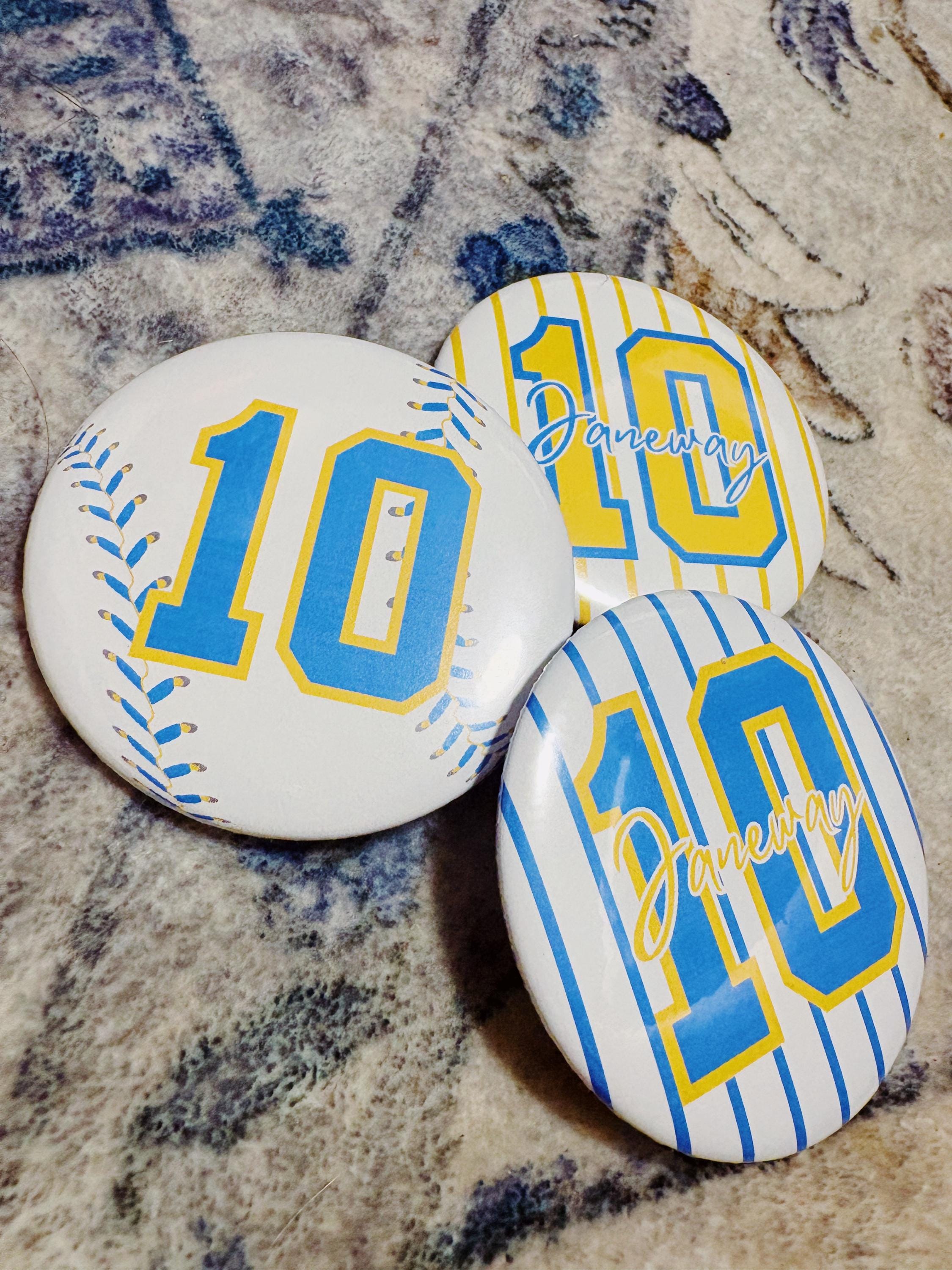 Custom Baseball Buttons, Gameday Buttons, Personalized - Etsy