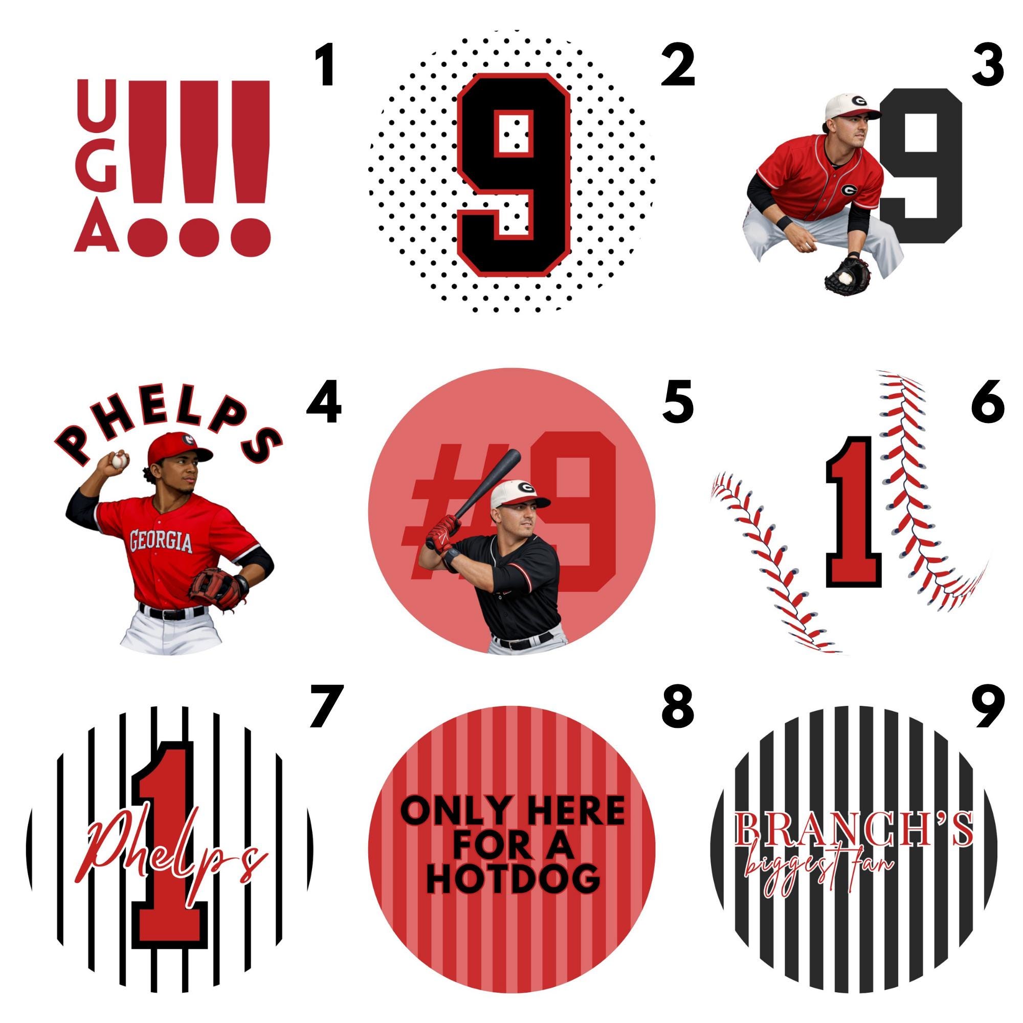 Custom Baseball Buttons, Gameday Buttons, Personalized - Etsy