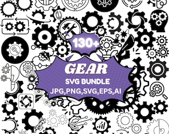 Metal Gears SVG Bundle: Steampunk Cut Files for Cricut (Digital Download)