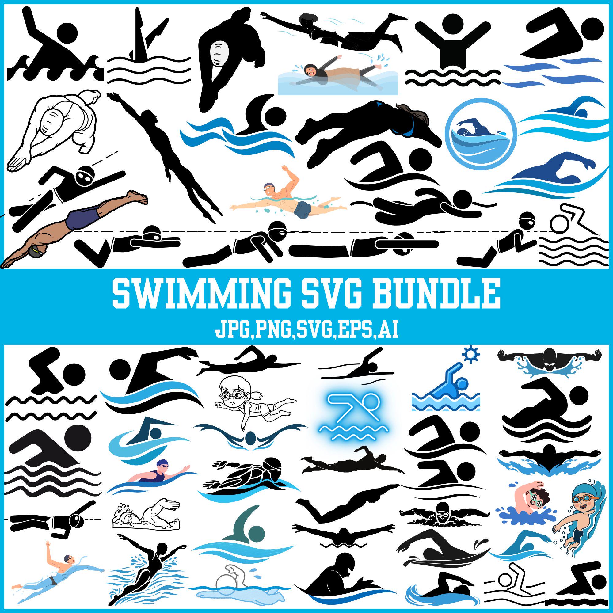 Swimming silhouette - Etsy België, image size:2000x2000