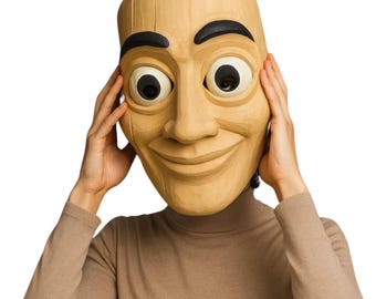 Rimtpuz Tung Tung Tung Sahur Maske - Lustige Italien Brainrot Cosplay Maske