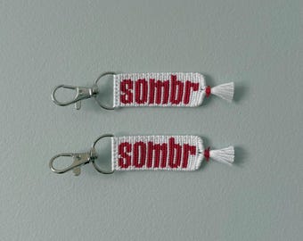 Sombr Keychain - Woven Friendship Bracelet Style Keyring