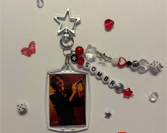 Sombr Photo Keychains - Handmade Beaded Photo Keyrings
