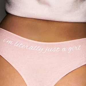 Just A Girl Cotton Thong