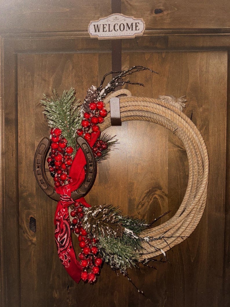 Christmas Rope Wreath - Etsy
