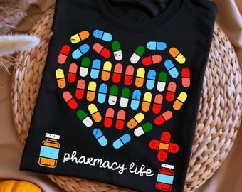 Valentines Day Pharmacy Life PNG | Pill Heart Pharmacist Design