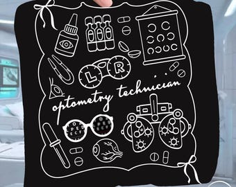 Retro Optometry Tech PNG SVG | Girly Eye Doctor Design | Ophthalmology Sublimation