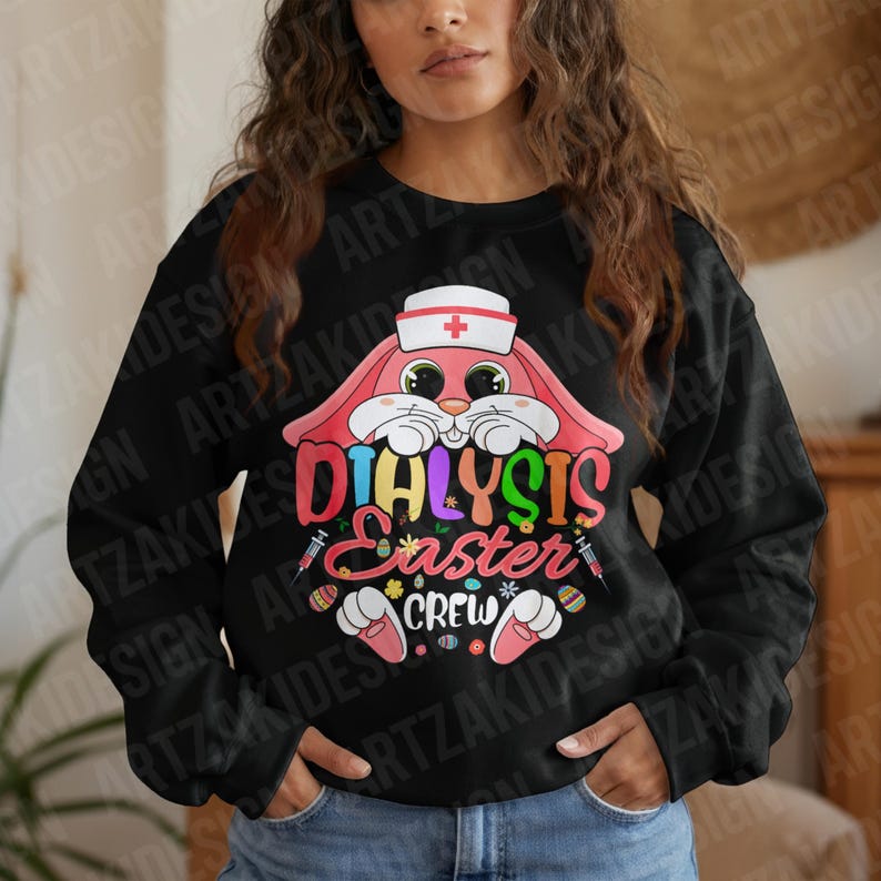 Dialysis Nurse Easter PNG | Bunny Ears Dialysis - Etsy