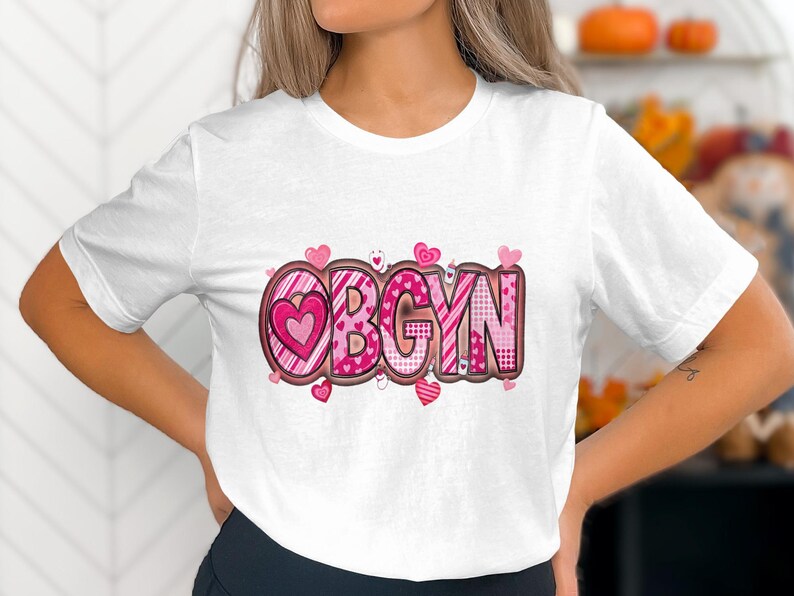 OBGYN Nurse Valentine PNG | Obstetrics Heart Gynecology Design - Etsy