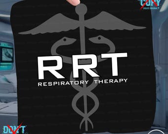 Respiratory Therapy PNG | RRT Front Back Shirt Design | Respiratory Therapist Sublimation