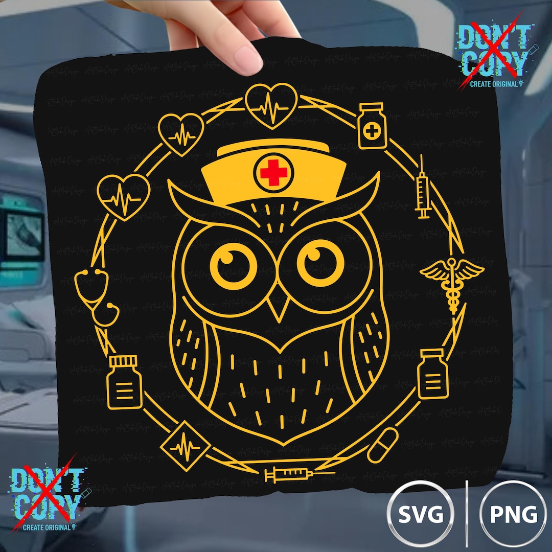 Nurse Owl PNG SVG | Night Shift Nurse Shirt Design | Nursing Student ...