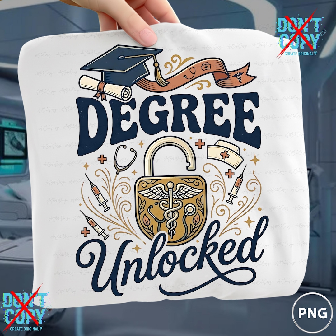nurse-graduation-png-degree-unlocked-design-rn-medical-grad-art