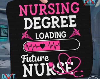 Future Nurse PNG | Nursing Degree Student Design | Nursing School Sublimation | Digital Download