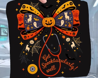 Halloween Nurse PNG: Spooky Coquette Stethoscope Design (Digital Download)