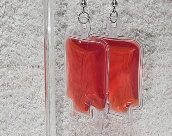 Blood Bag Earrings