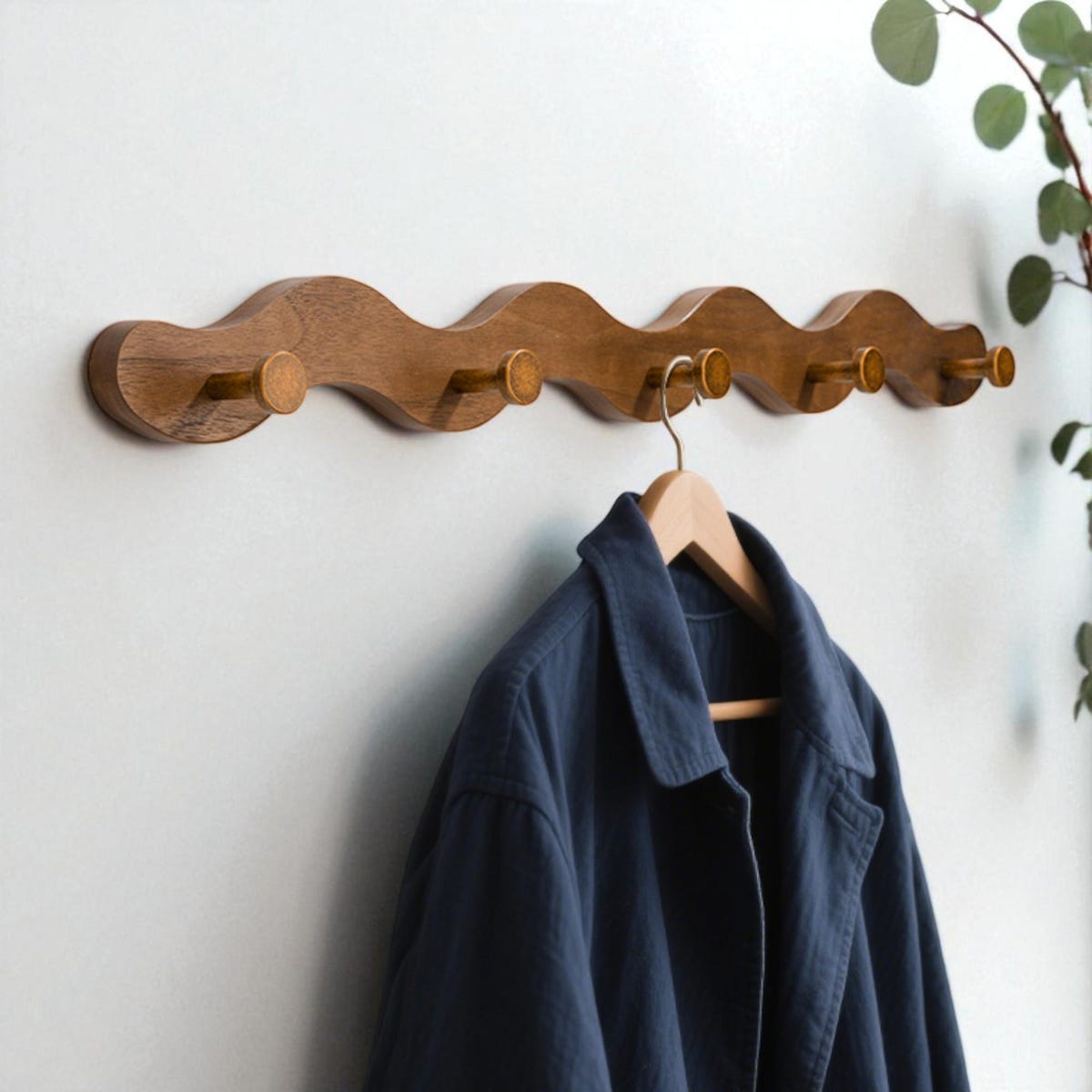 Wood Coat Hanger Rack