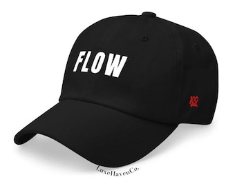 Unisex Embroidered Black Cap/Adjustable Cotton Baseball Hat/Dad Hat