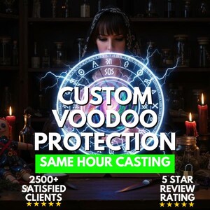 Custom Voodoo Protection Spell: Aura Shield, Banish Negativity