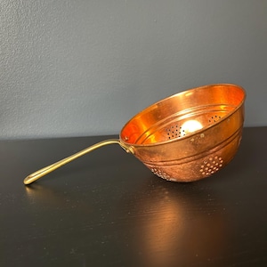 Copper Strainer with Patina - Made in Portugal