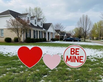 Arte de jardín de San Valentín para exteriores de PVC resistente a la intemperie