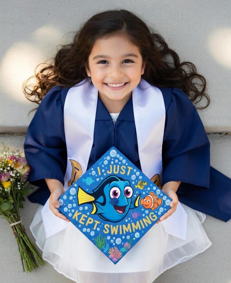 Finding Nemo Topper, Dory Graduation Cap Topper, Nemo and Friends ...