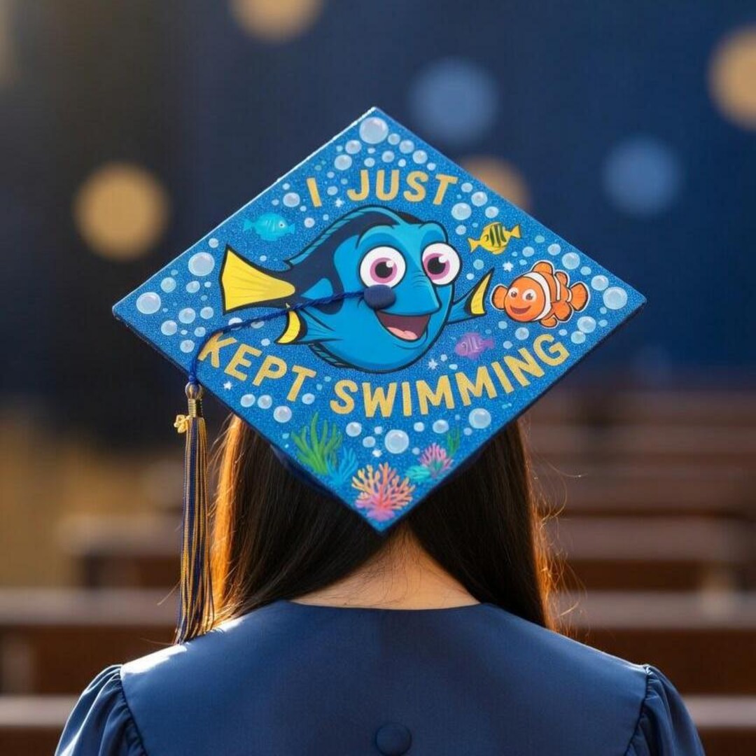 Finding Nemo Topper, Dory Graduation Cap Topper, Nemo and Friends ...