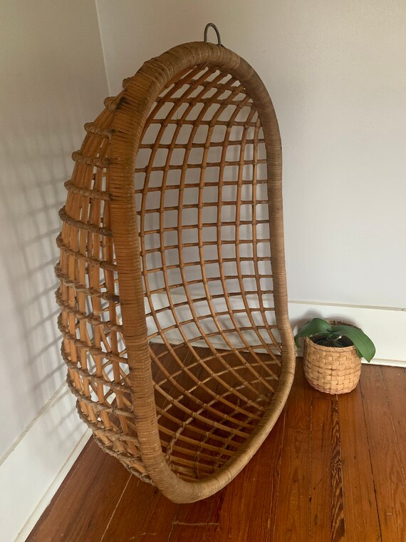 Vintage Swing Chair MCM Hanging Chair Boho Hanging Chair Egg