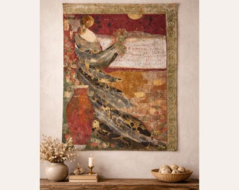 Bonny Hawley Mixed Media Tapestry – Large Figurative Textile Wall Art