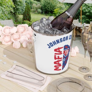 Custom Mafia Buffalo Head Acrylic Ice Bucket | Personalized Barware