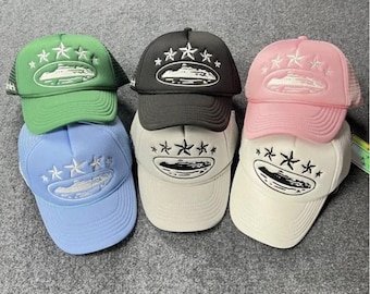 Gorra de camionero inspirada en Corteiz – Gorra de malla bordada – Gorra unisex ajustable