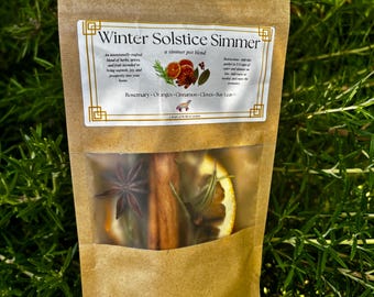 Winter Solstice Simmer -- A ritual simmer pot kit designed to bring warmth, abundance, and joy into your home